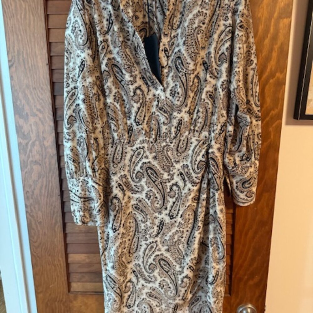 Silk Paisley Dress